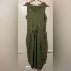 SHEIN Olive Green Midi Dress